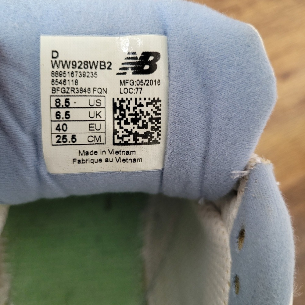 New Balance 928v3 Women Lace Up White/Blue Chunky Walking Shoes Sz 8.5 Sneakers - Picture 3 of 16